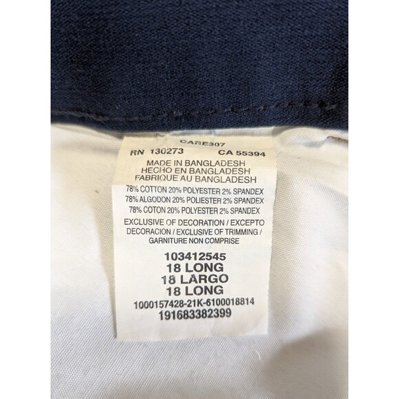 Women’s Lee Plus Flex Motion Straight Leg MidRise Sz 18L Long Denim Jeans NWOT - Picture 5 of 9